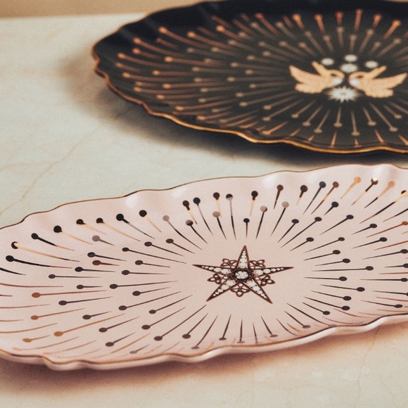 24KGold Starry Night serving platter Catherine Martin - Picture 4 of 7